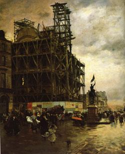 Giuseppe De Nittis The Place des Pyramides china oil painting image